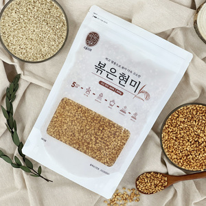 국산 찌고 열풍으로 볶은 현미 400g 현미쌀 시리얼