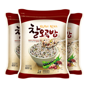 국산 찰오곡밥 1.8kg (600gx3봉)
