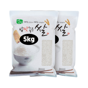 국산 백미 쌀 10kg (5kgX2봉)